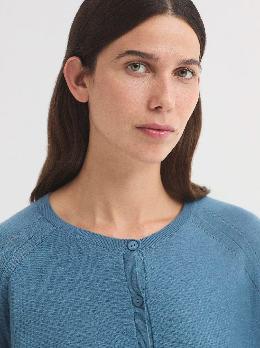 Flared cardigan Light Blue