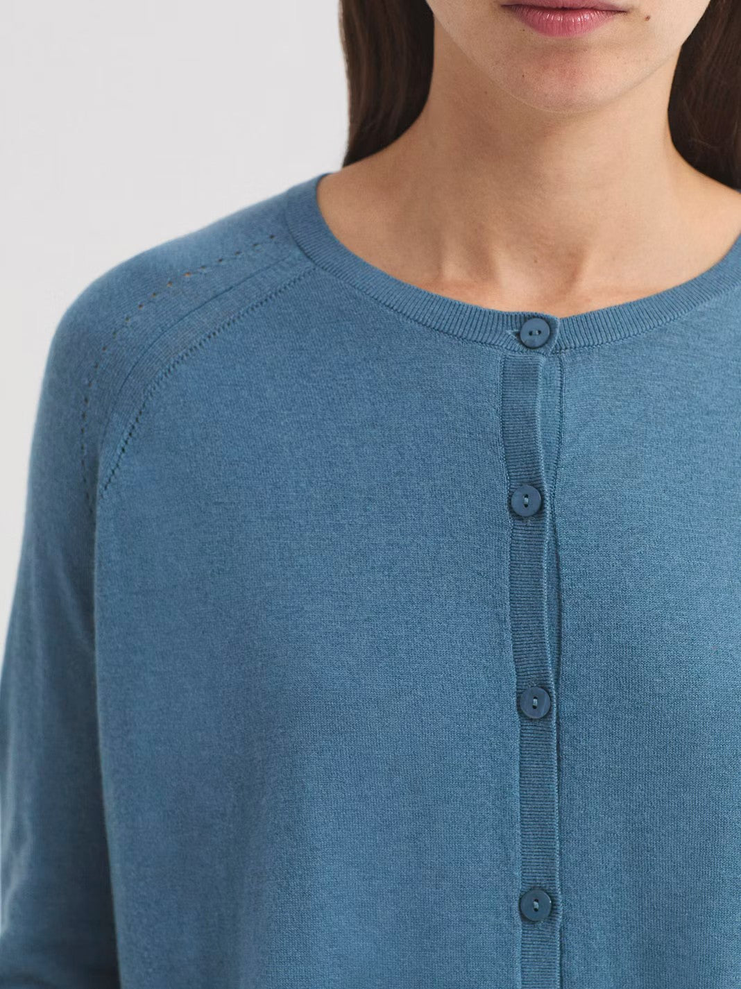 Flared cardigan Light Blue