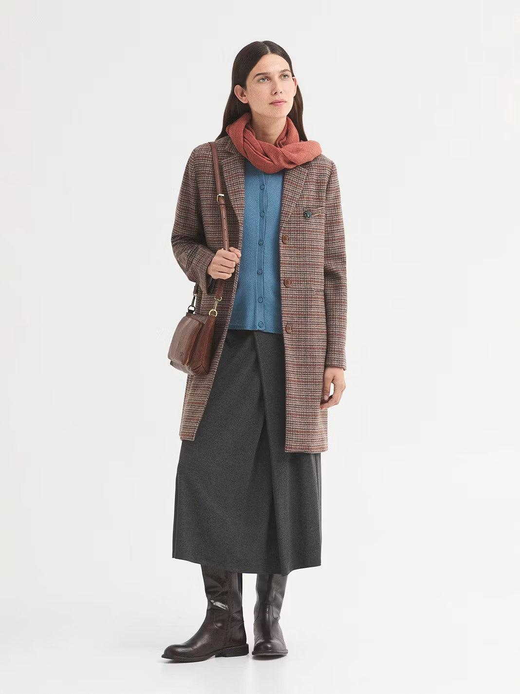 Flared cardigan Light Blue