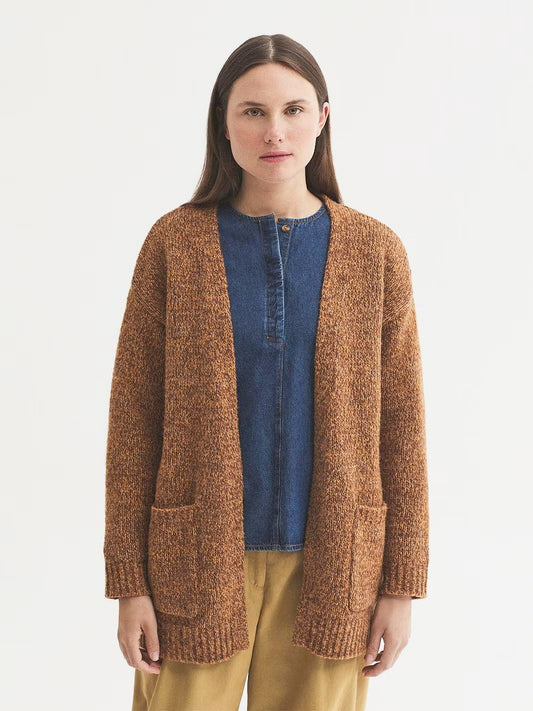 Open front cardigan Ochre
