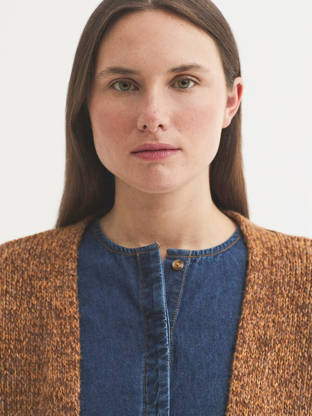 Open front cardigan Ochre