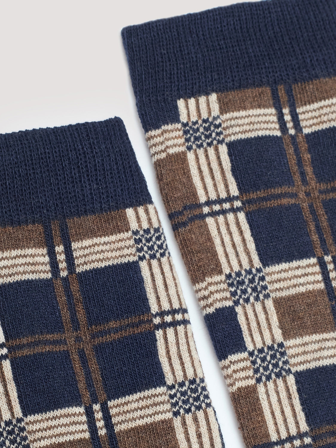 Checkered socks Navy