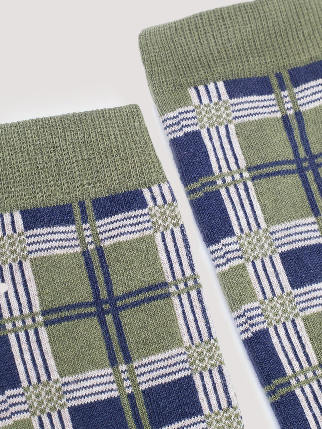 Checkered socks Khaki