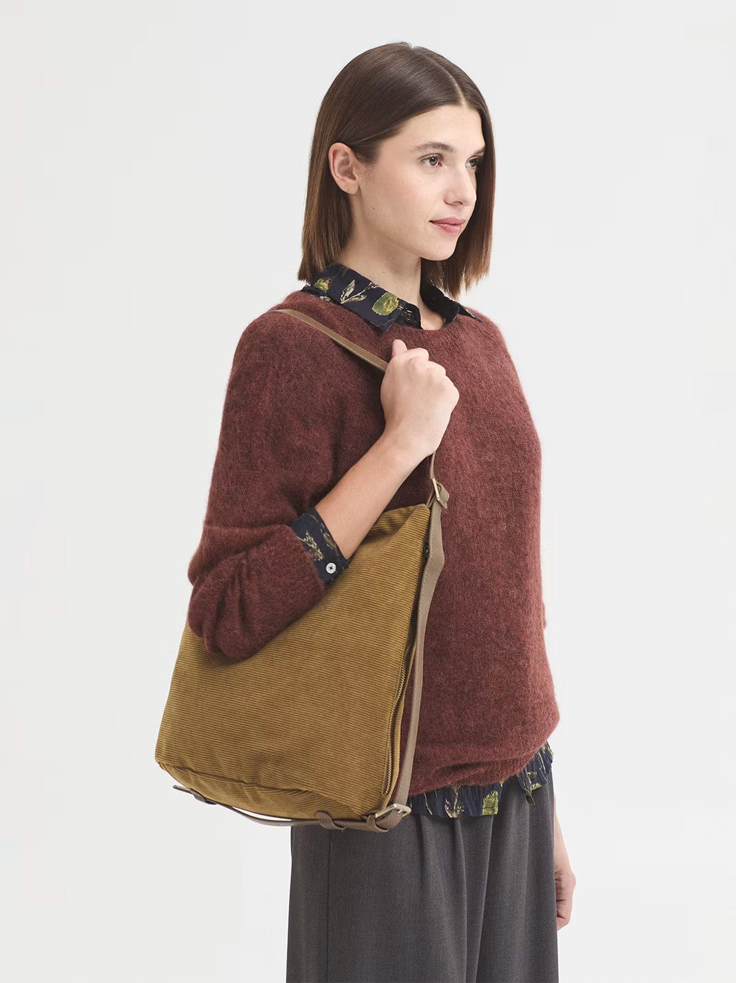 Corduroy bag Olive
