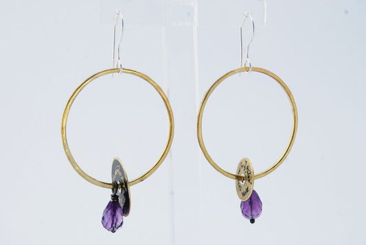 Bronze hoop earrings