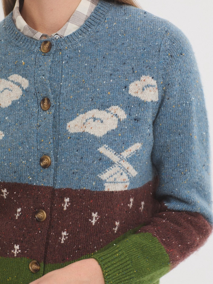 Dutch landscape cardigan