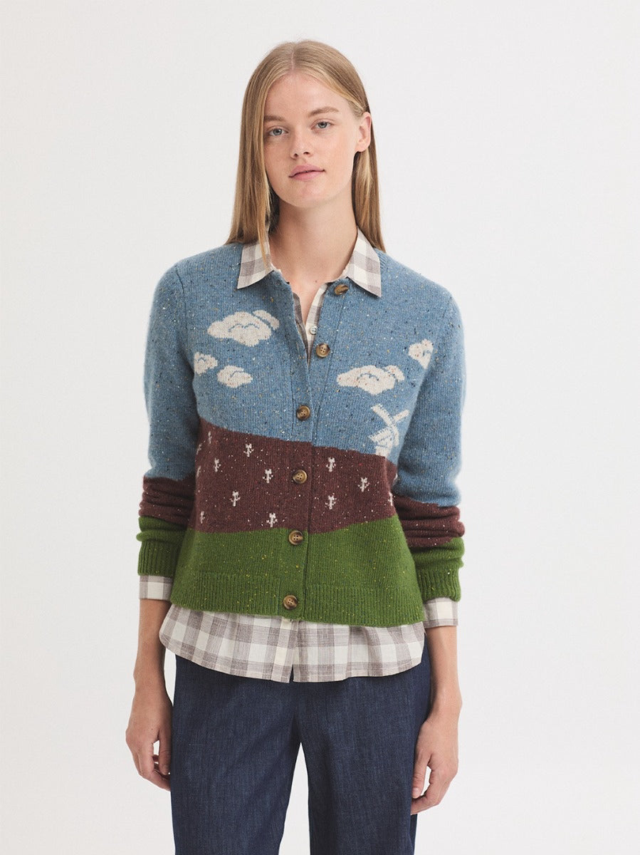 Dutch landscape cardigan