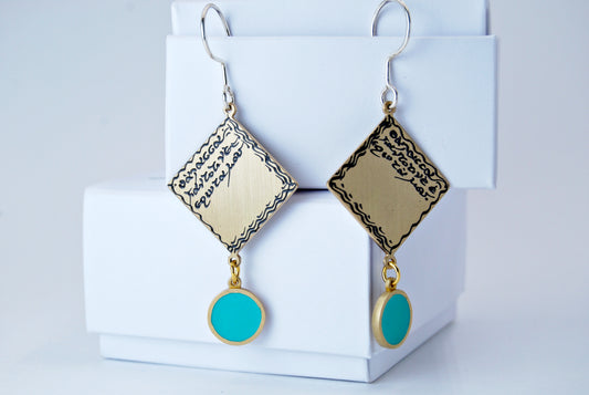 Earrings bronze Turquoise