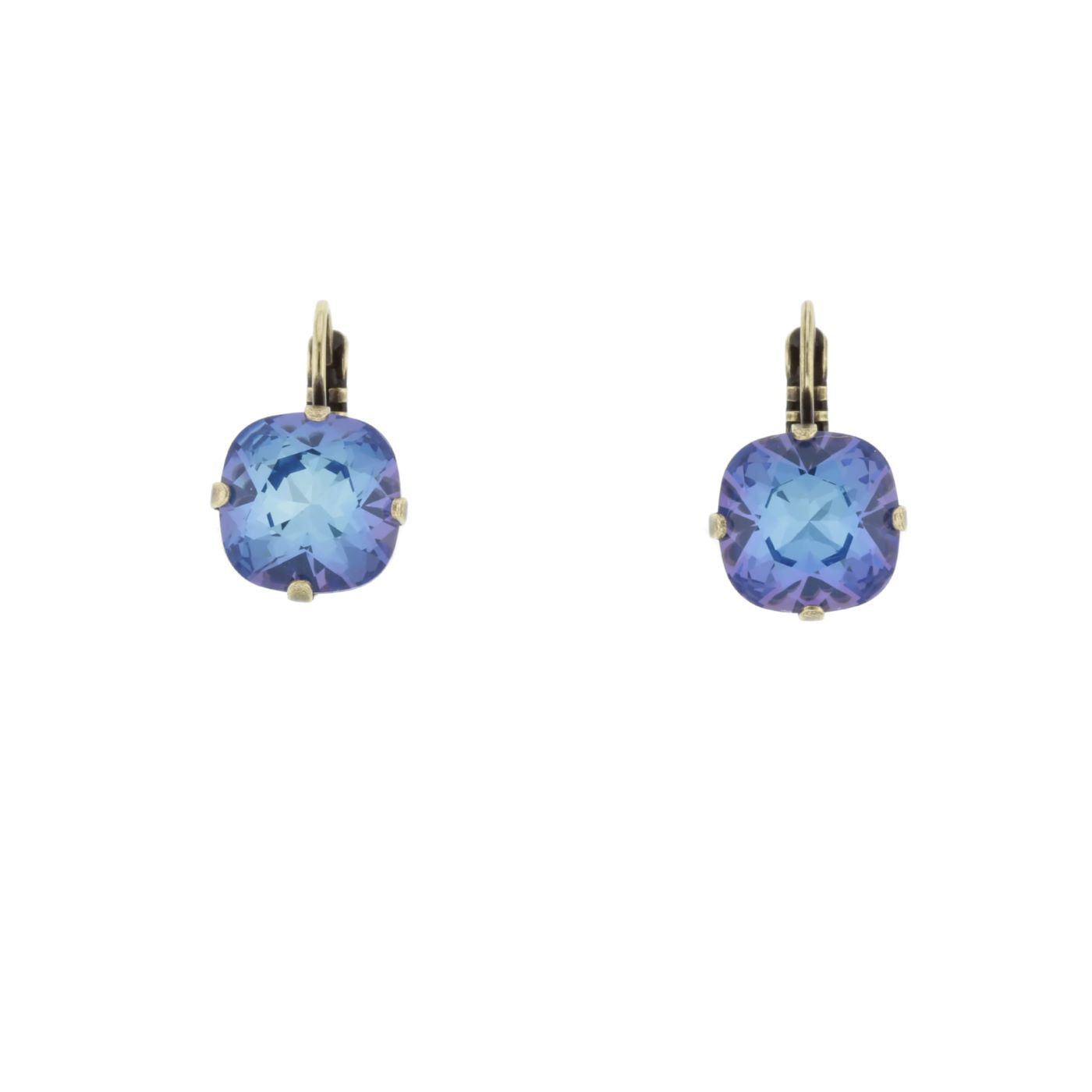 Crystal earrings blue