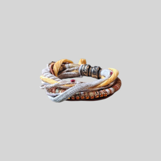 Bracelet fabric Yellow