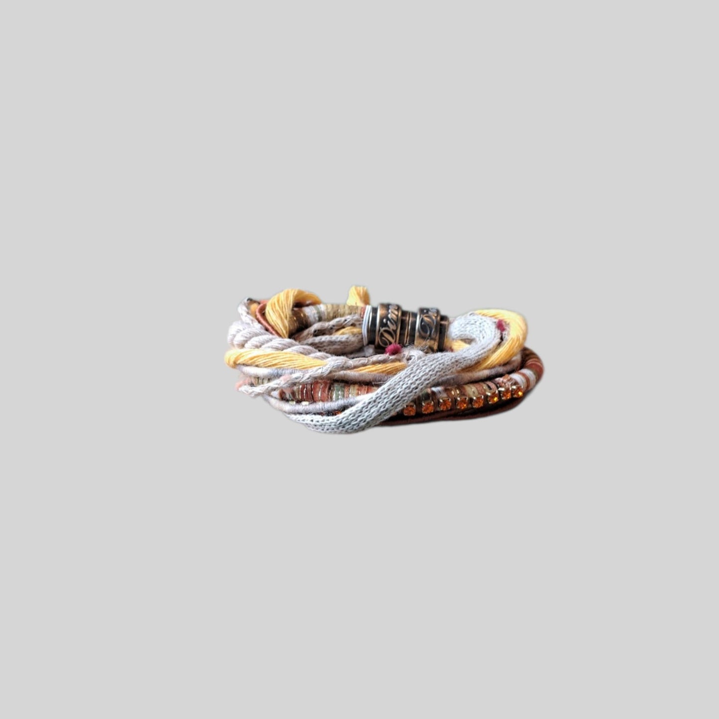 Bracelet fabric Yellow