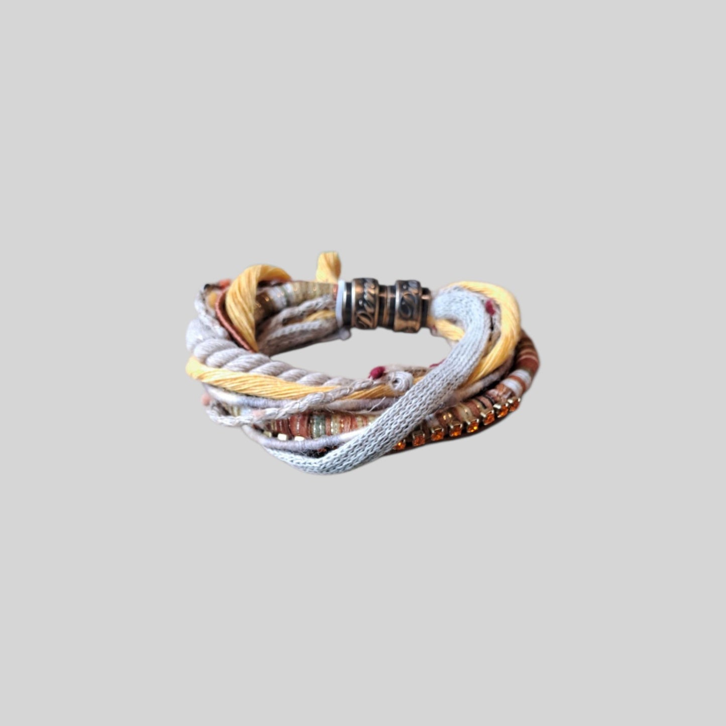 Bracelet fabric Yellow