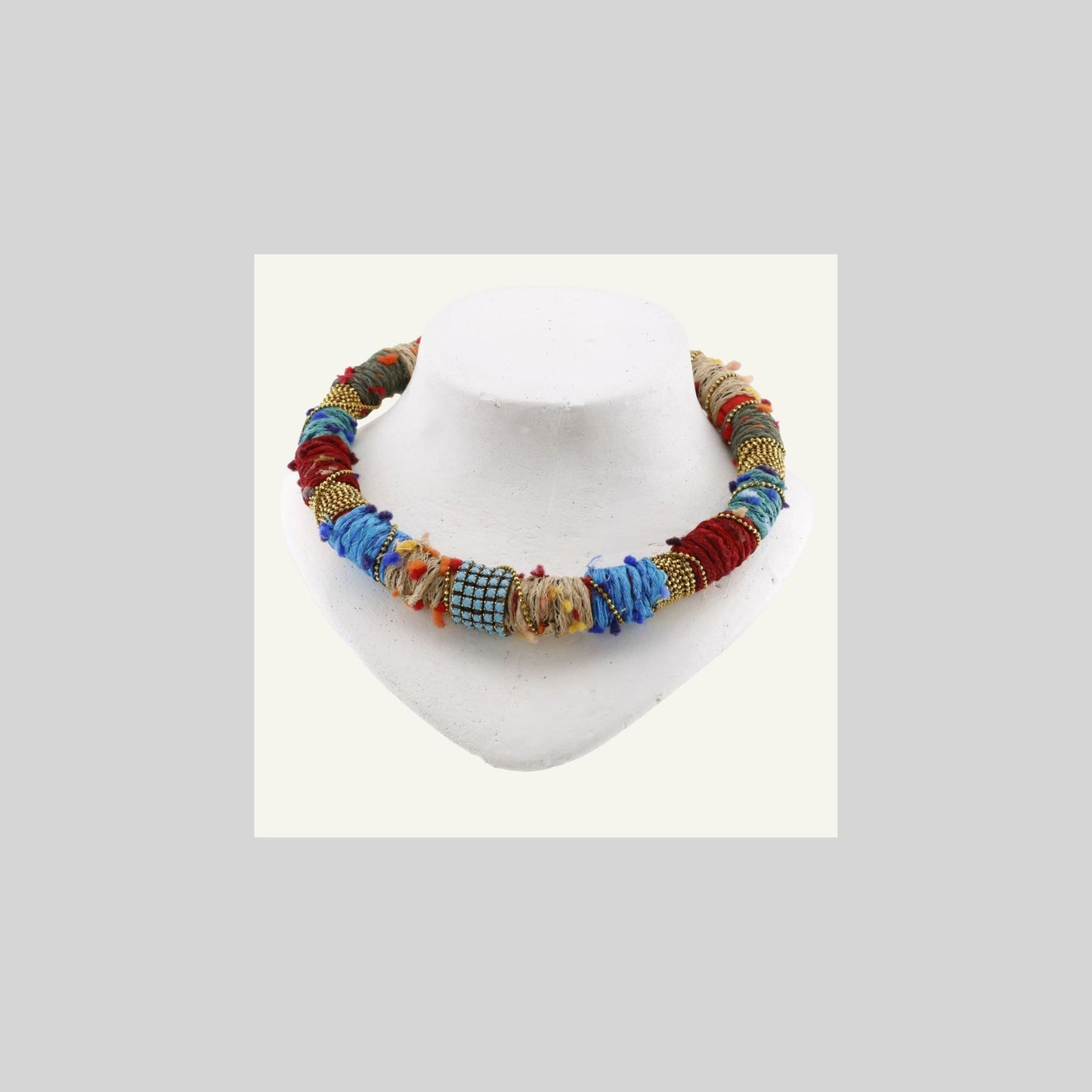 Neclace ethnic Blue