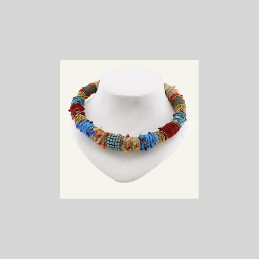 Neclace ethnic Blue