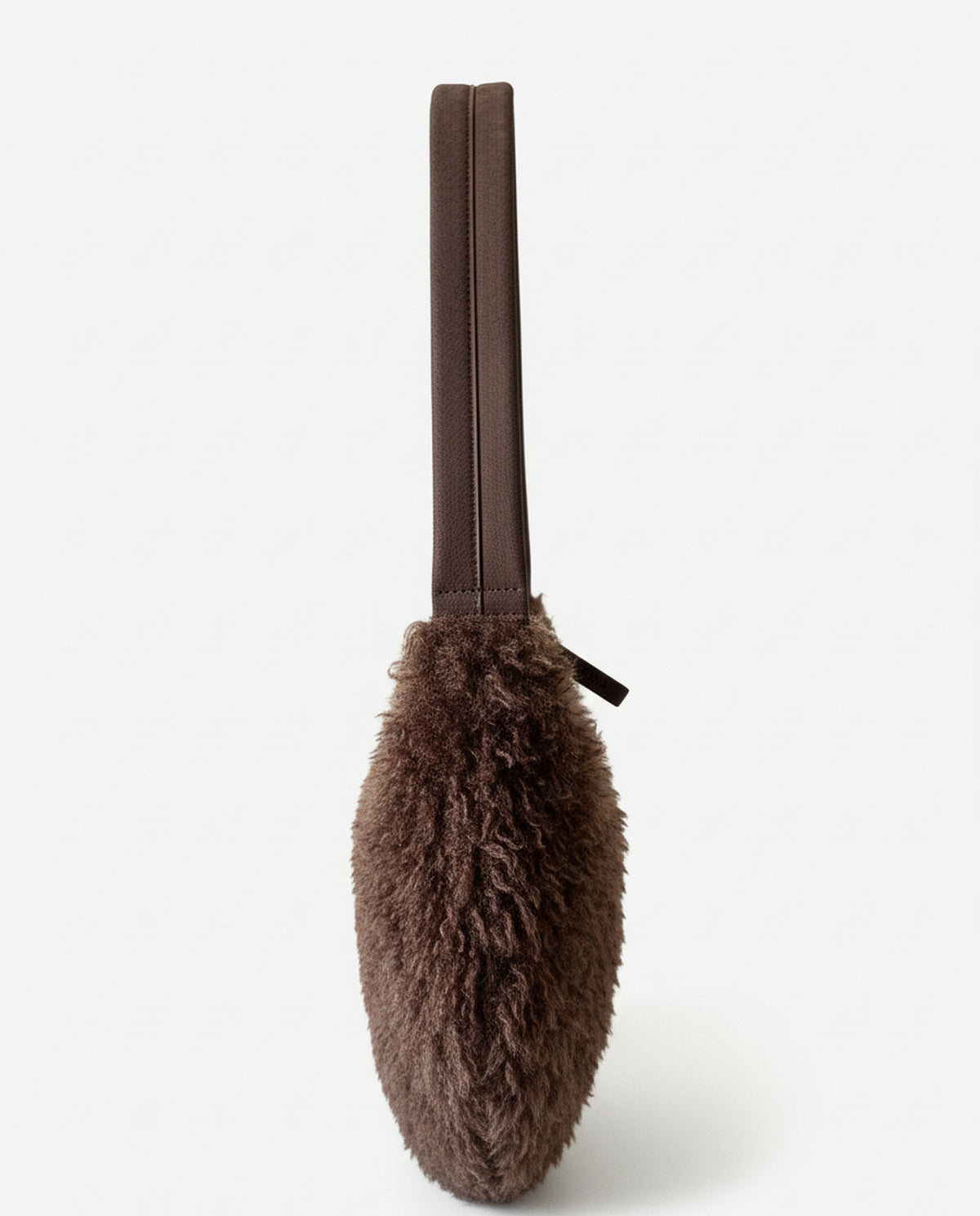Fur shoulder bag Brown