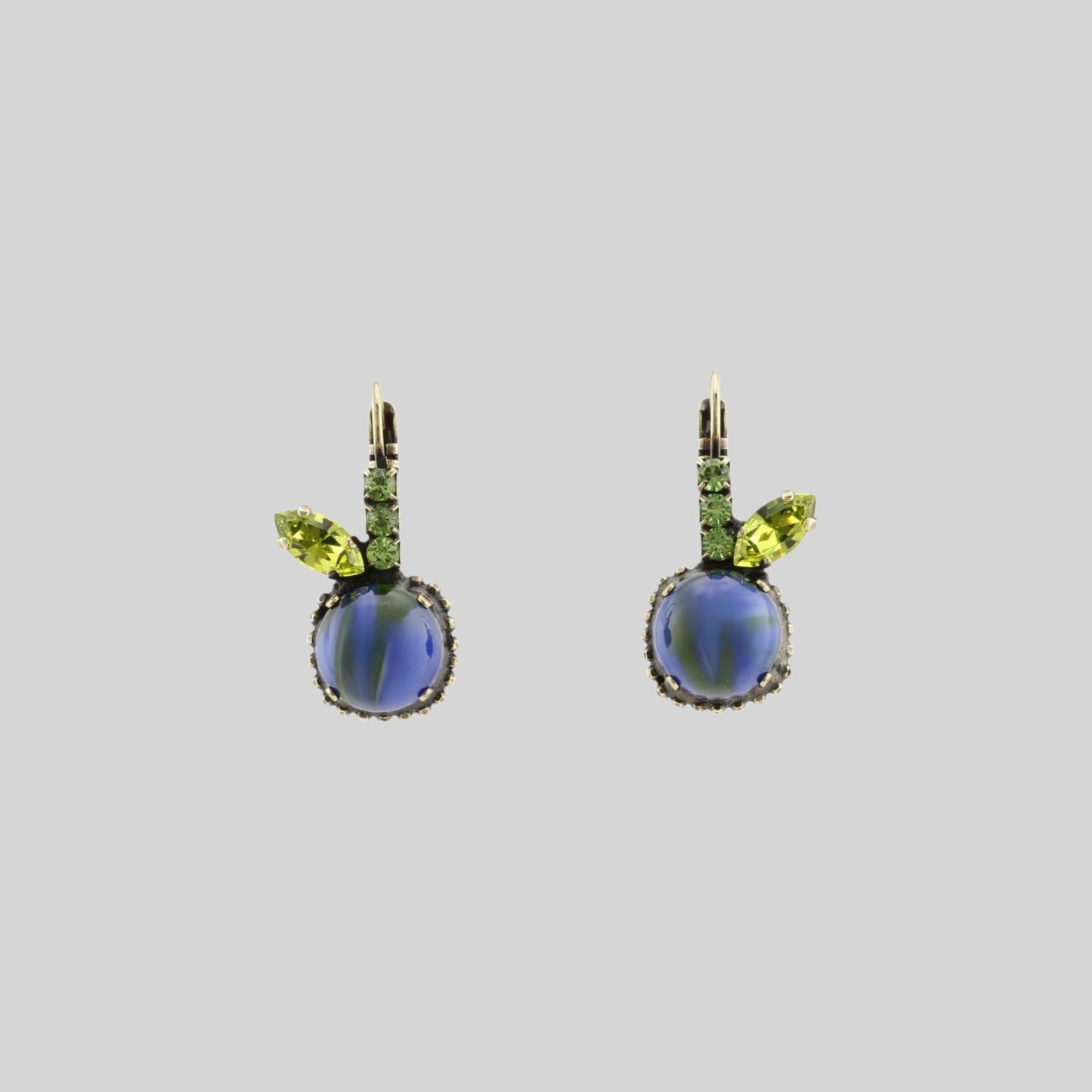 Earrings "apple" Blue
