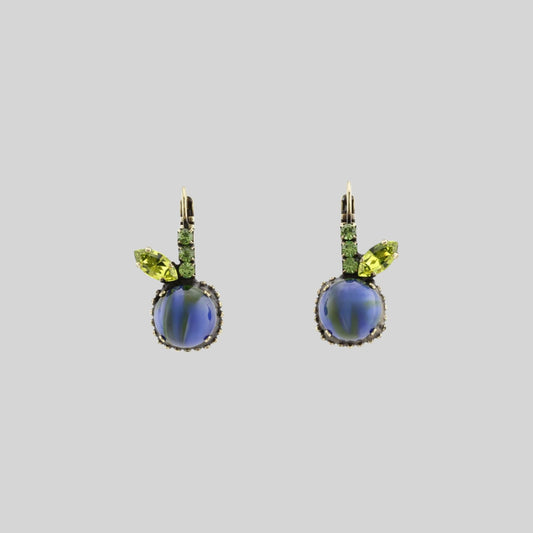 Earrings "apple" Blue