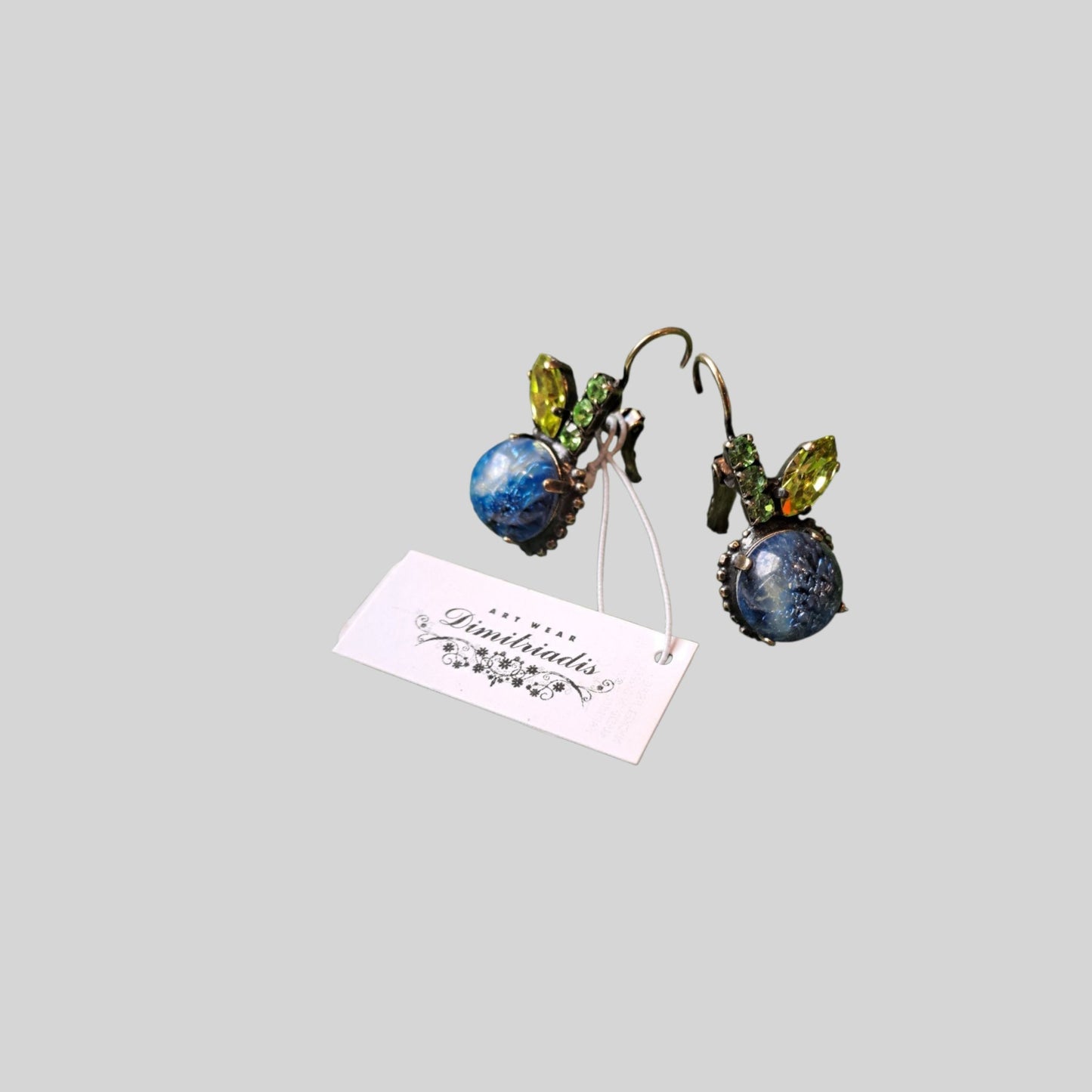 Earrings "apple" Blue