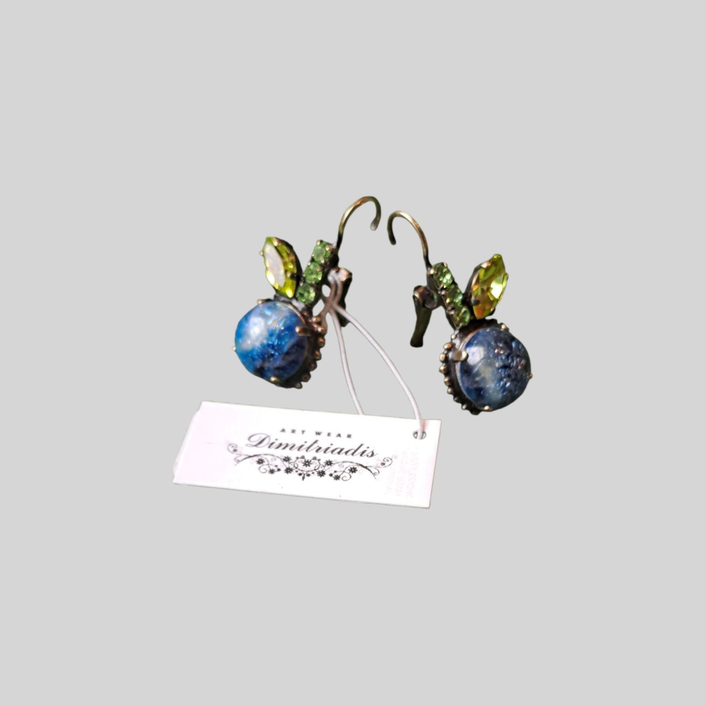Earrings "apple" Blue