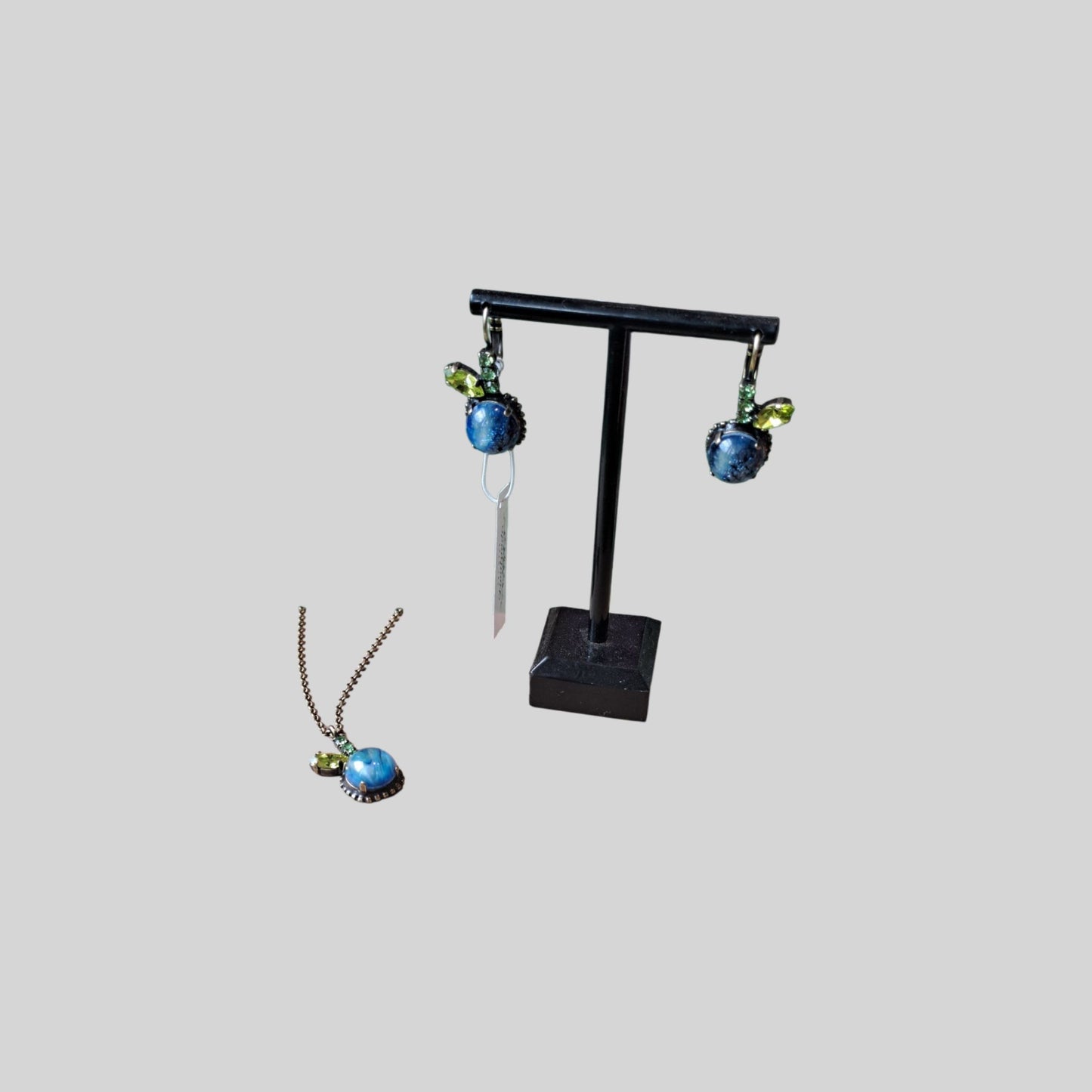 Earrings "apple" Blue