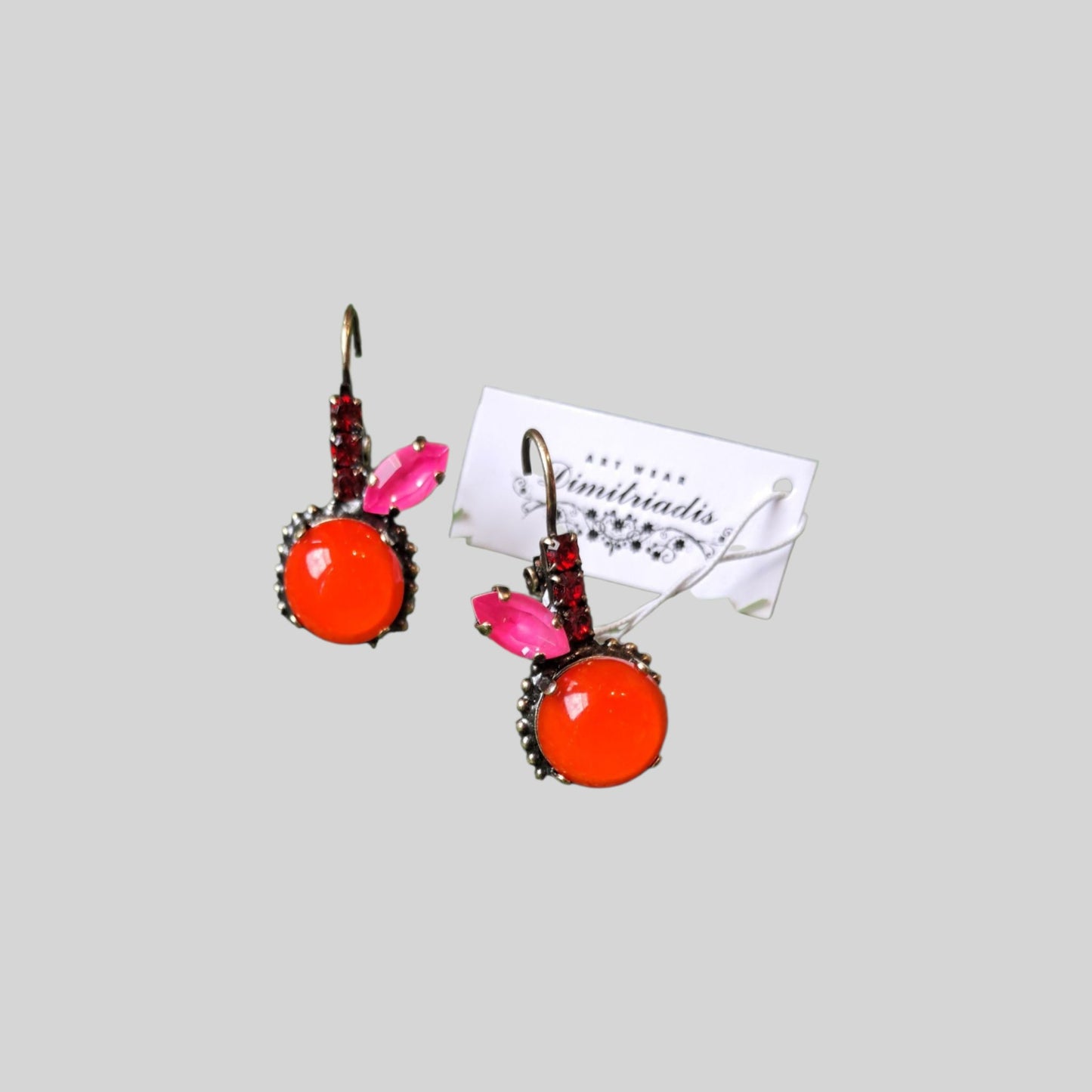 Earrings "apple" Dark Orange