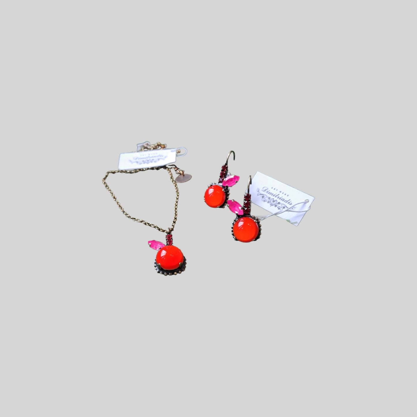 Earrings "apple" Dark Orange