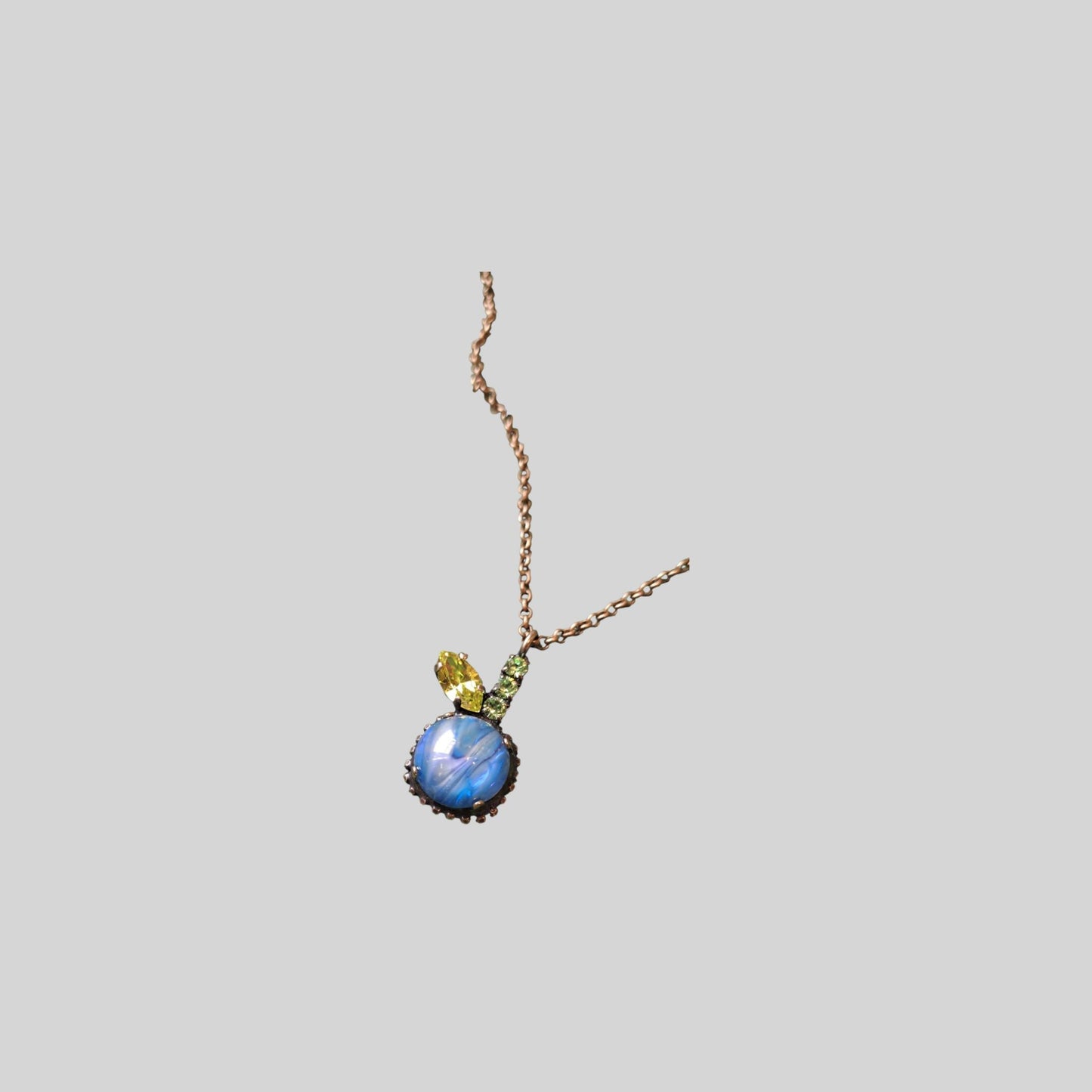Necklace "apple" Blue