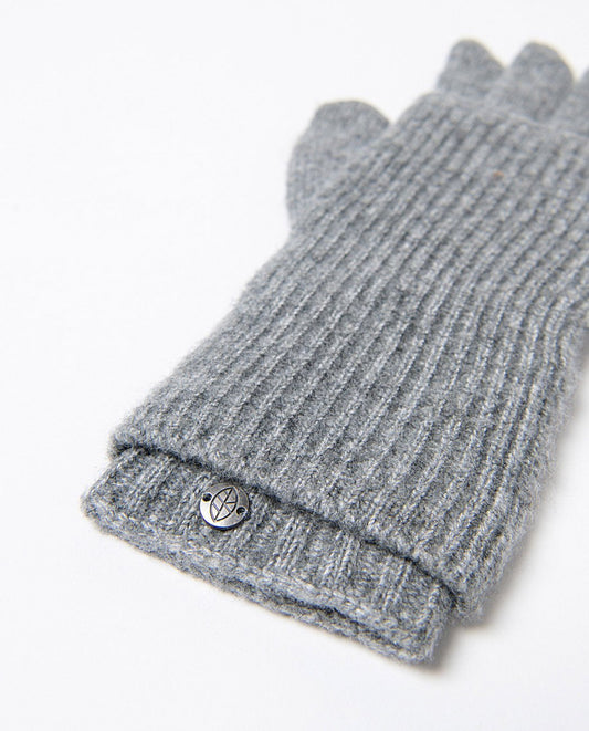 2-in-1 detachable gloves and mittens Grey