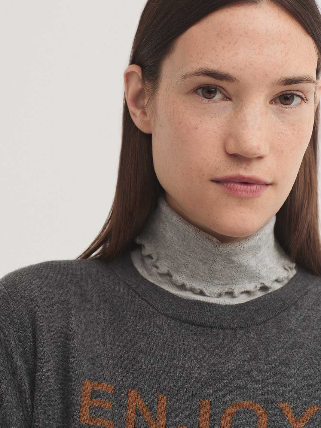 “Enjoy life and be nice” knit jumper