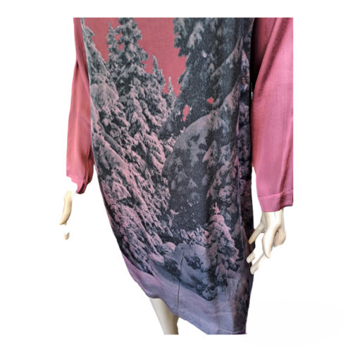 Alpine Valley digital print dress