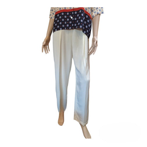 Linen blend crop pants