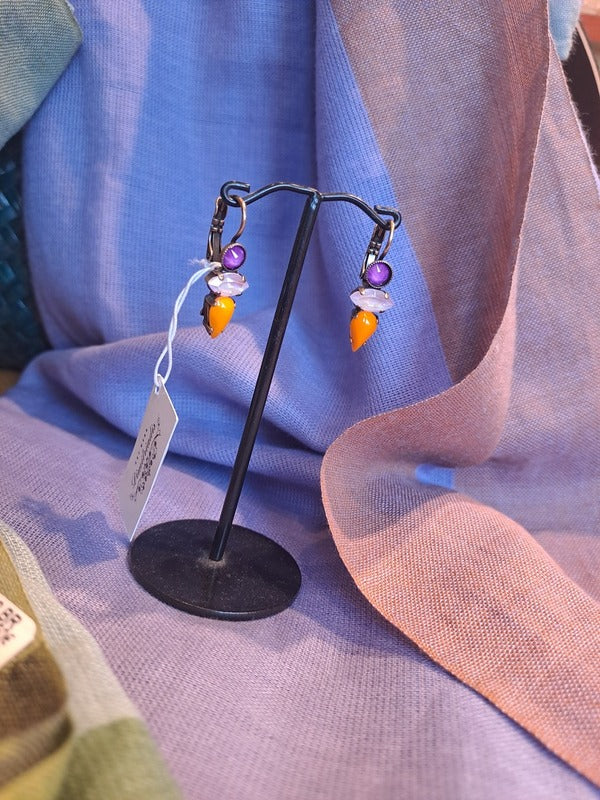 Earrings hanging