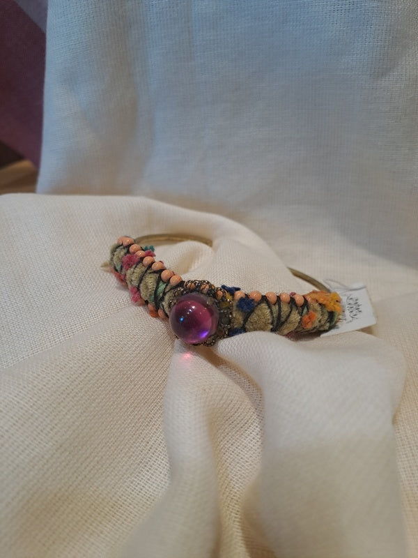 Bracelet with fabric