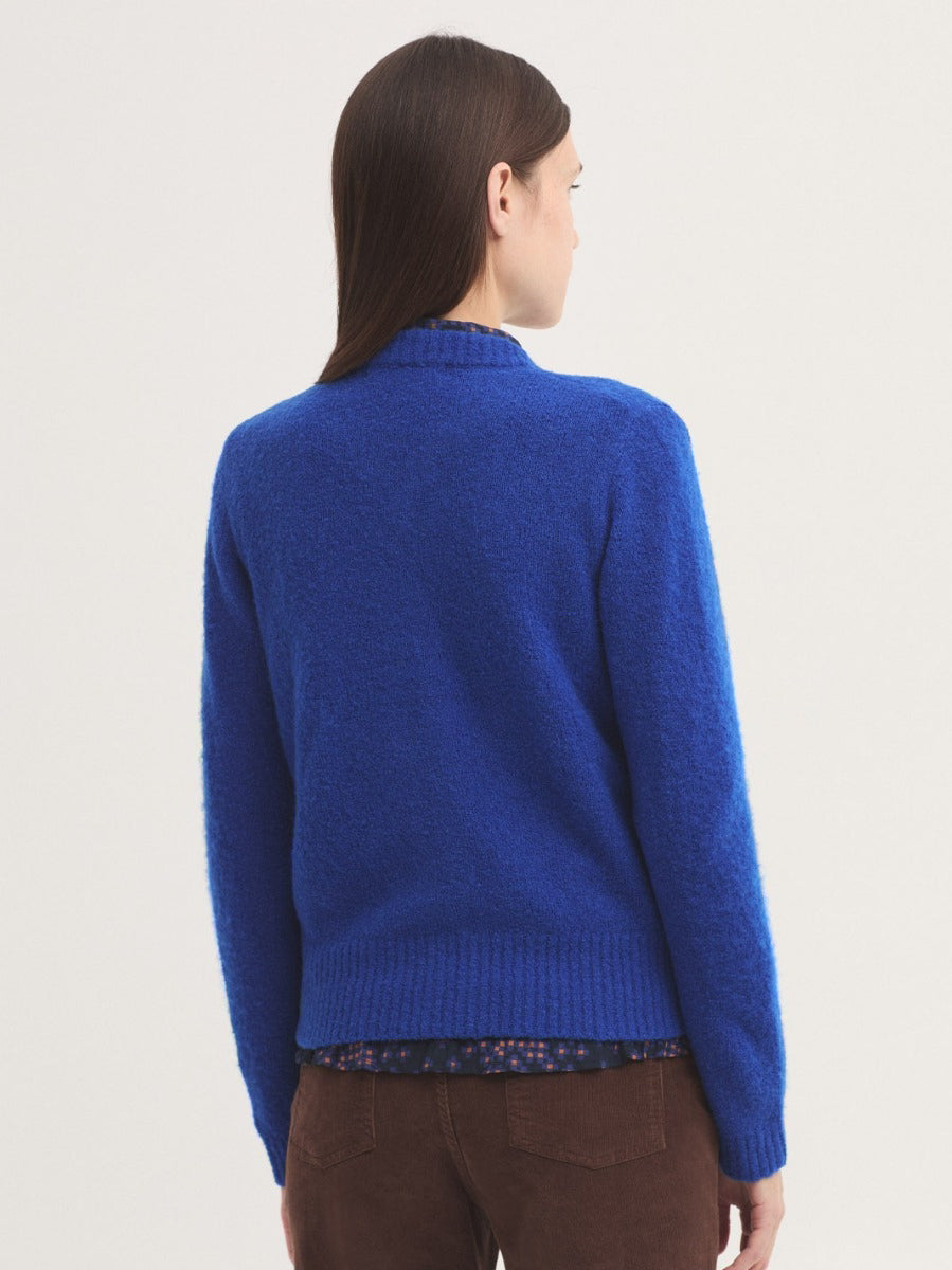 Zipped bouclé wool jacket