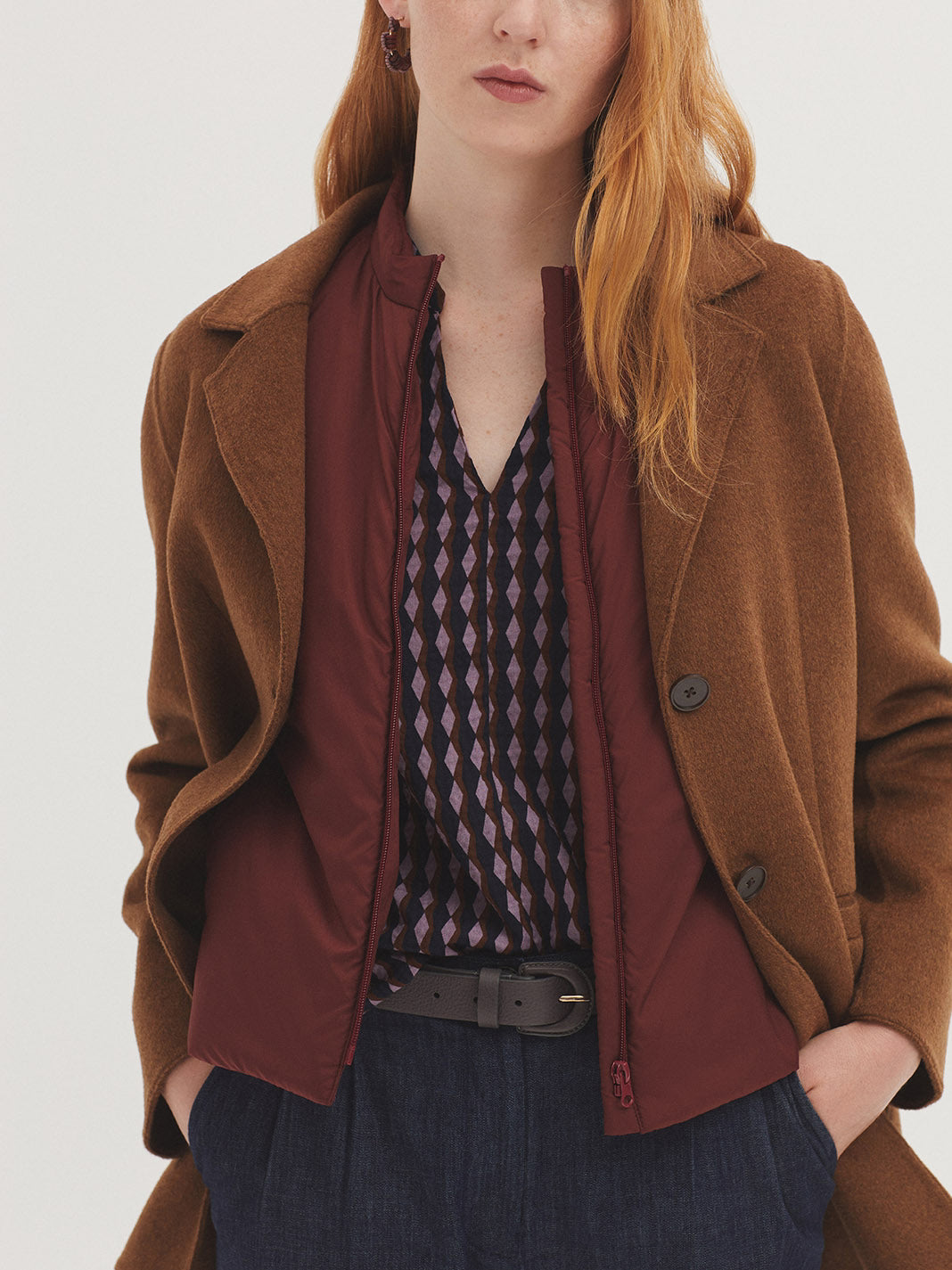 Jacket with detachable gilet