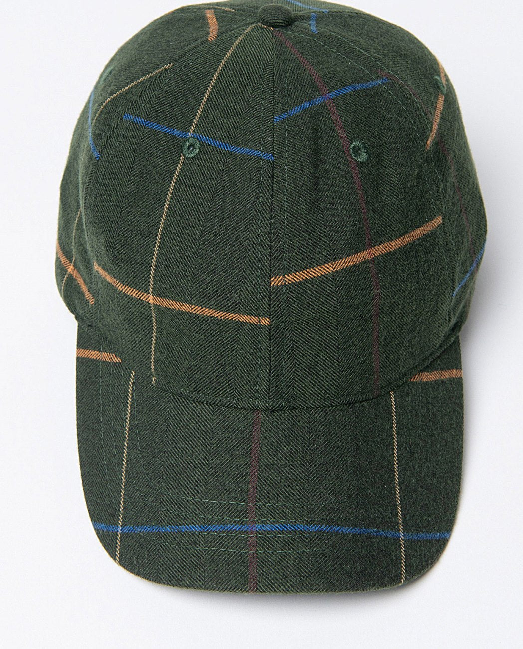 Checked jockey hat Green