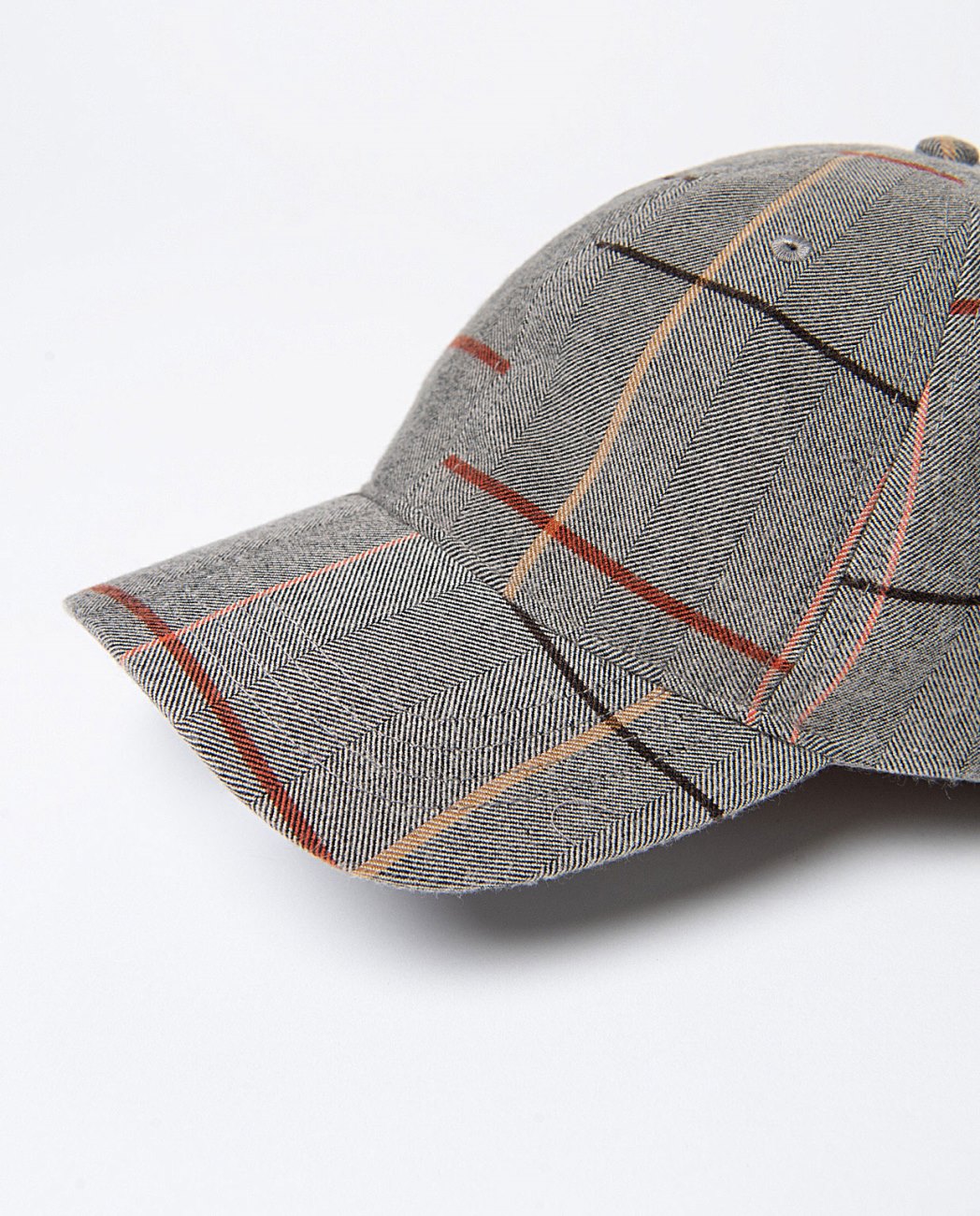 Checked jockey hat Grey