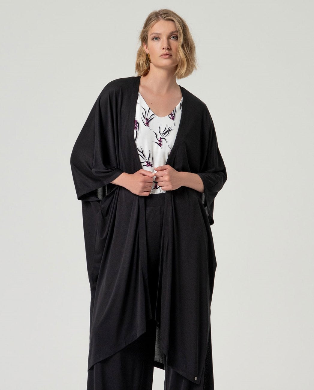 Long kimono Black