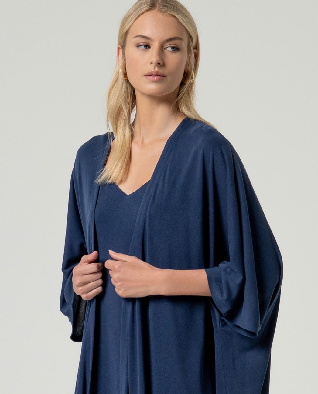 Long Kimono Navy