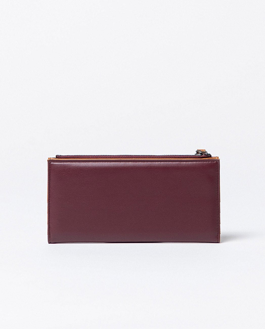 Large bi-color wallet Bordeaux