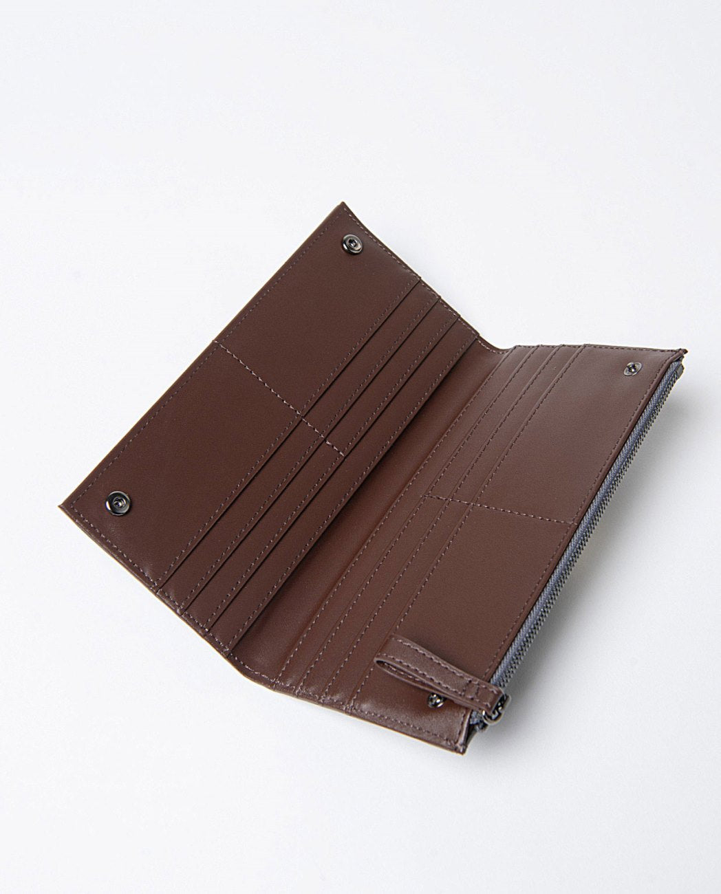 Large bi-color wallet Grey