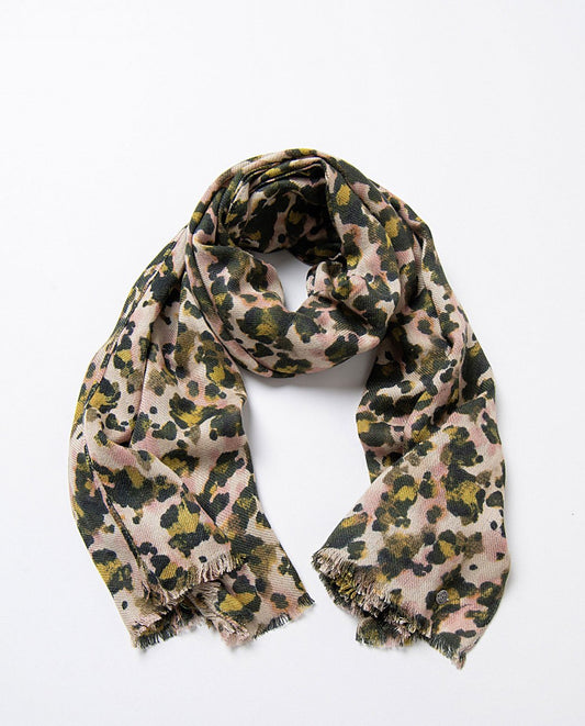 Animal Print rectangular scarf