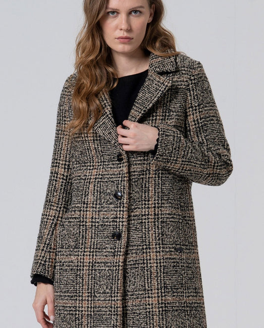 Wool blend coat