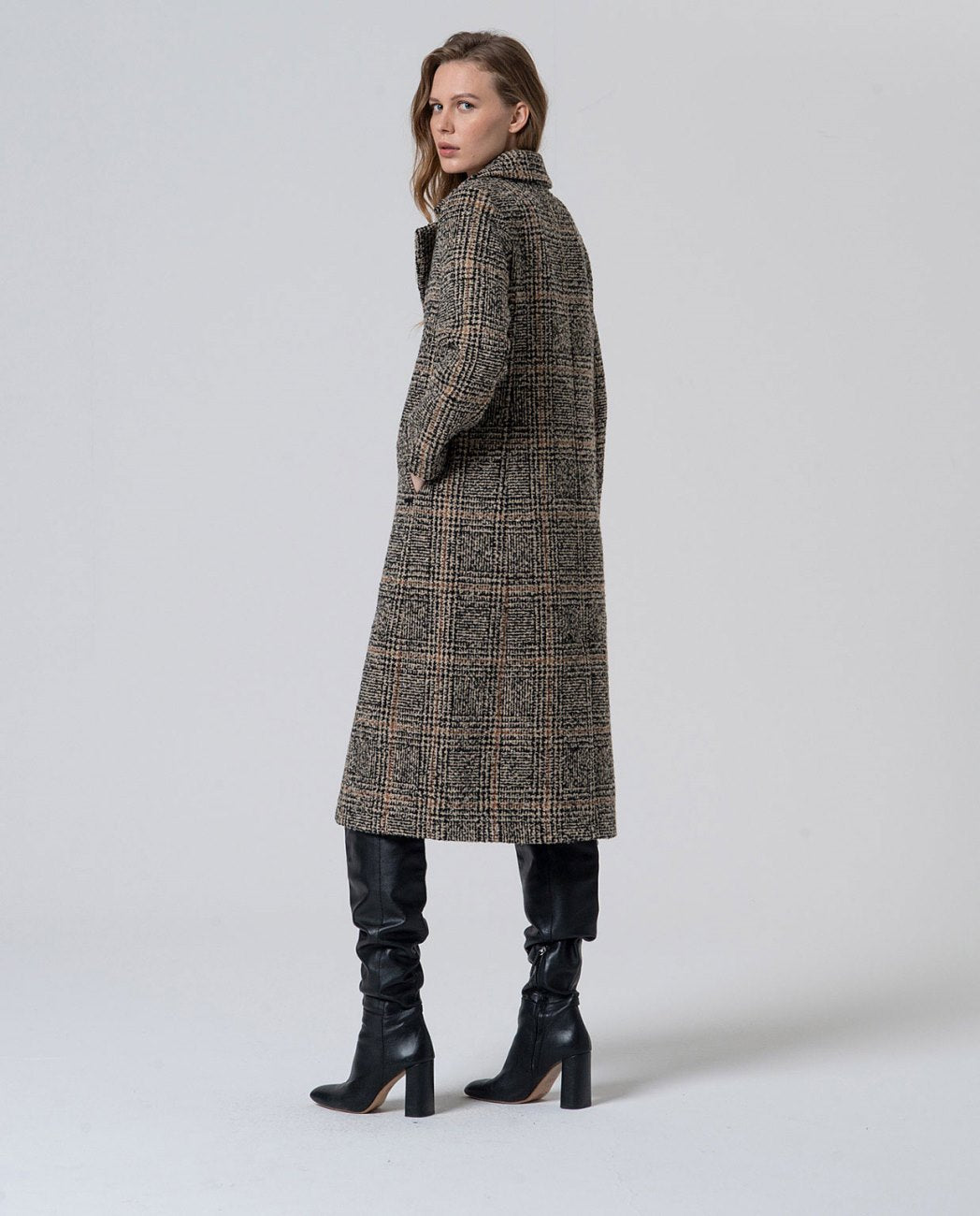 Wool blend coat