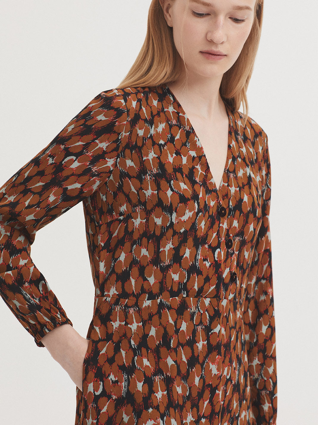 Leopard longline dress