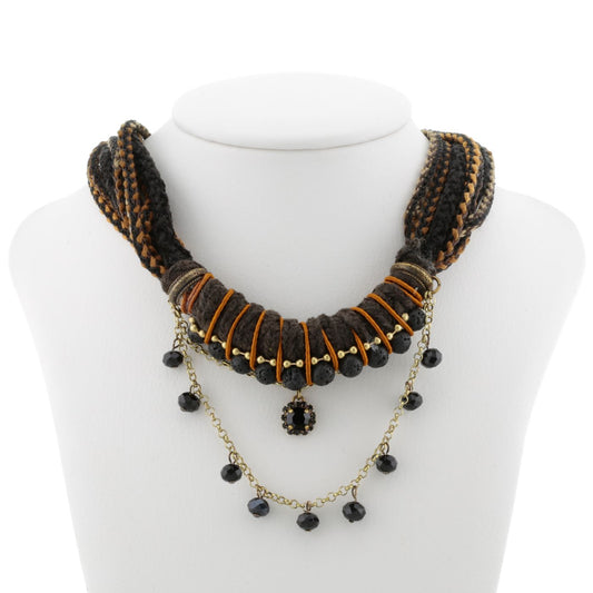 Necklace ethnic black