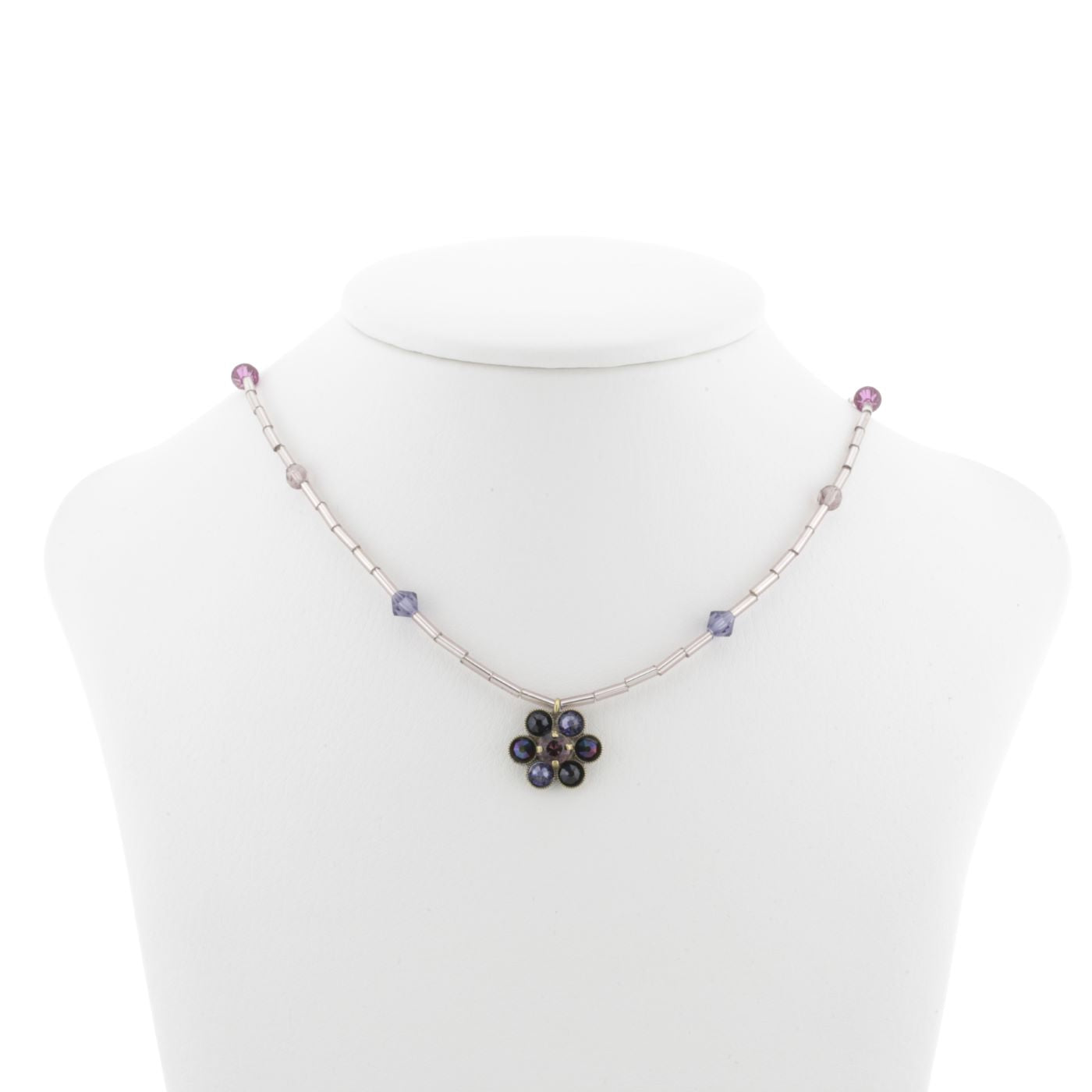 Necklace "daisy" purple