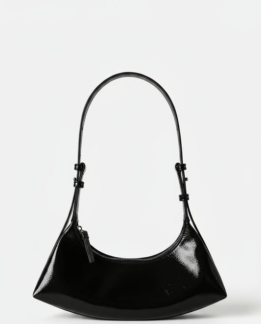 Patent small bag Black