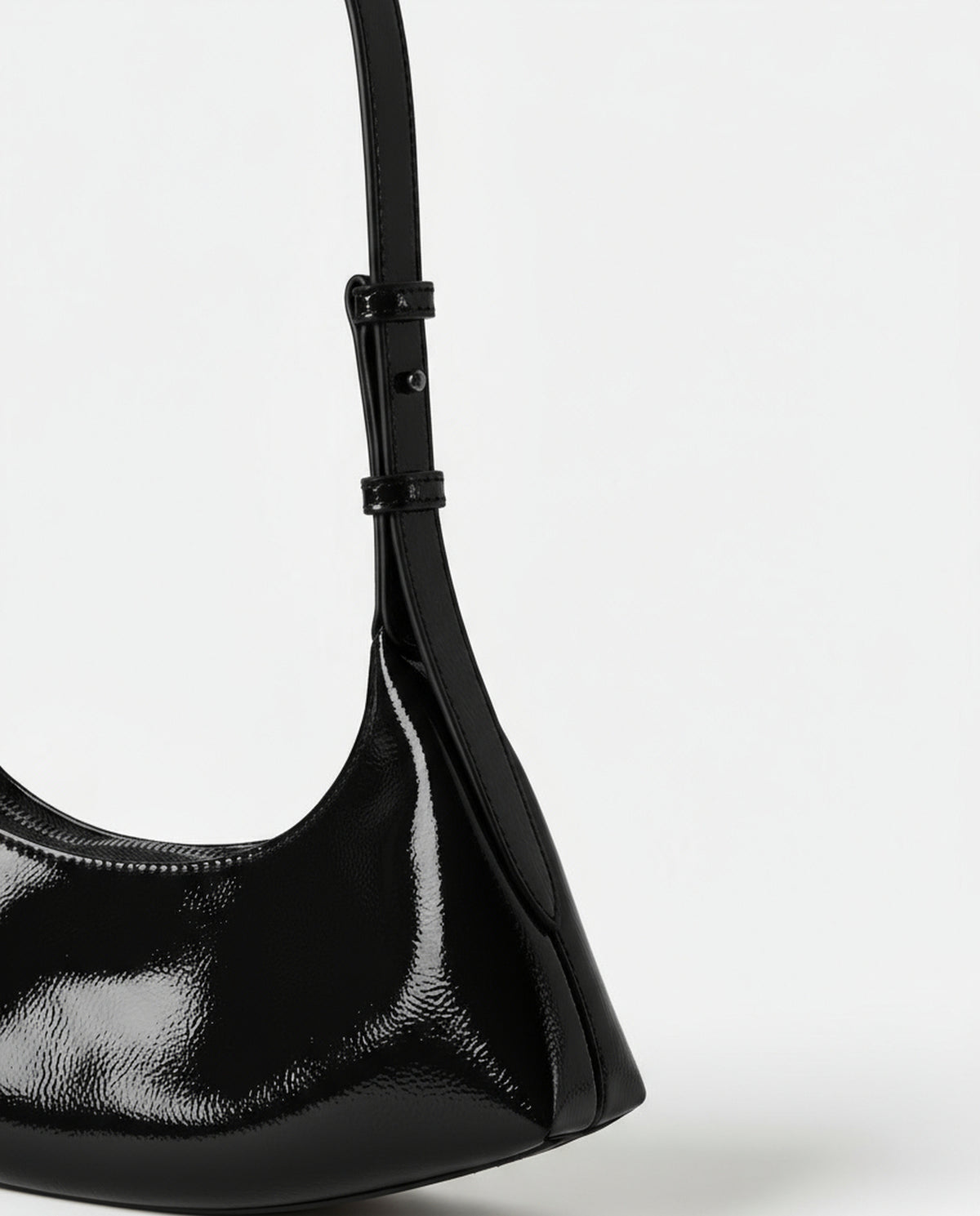 Patent small bag Black