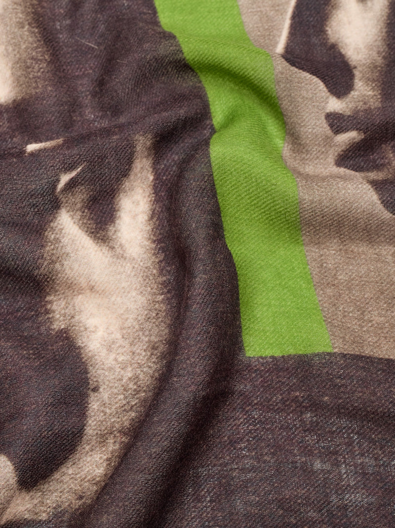 Photographic scarf Grey